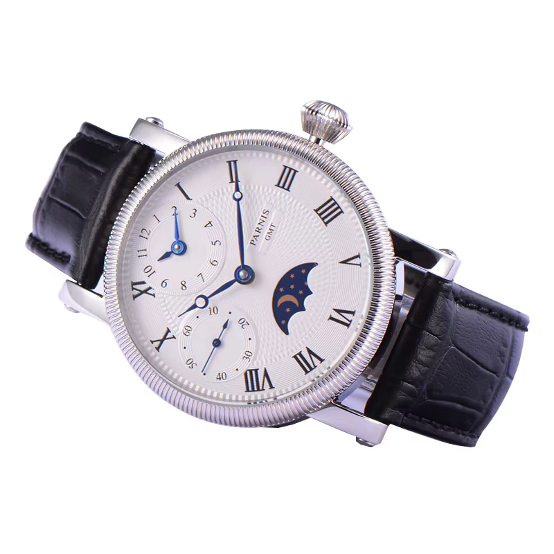 Montre-bracelet mécanique à remontage manuel pour homme