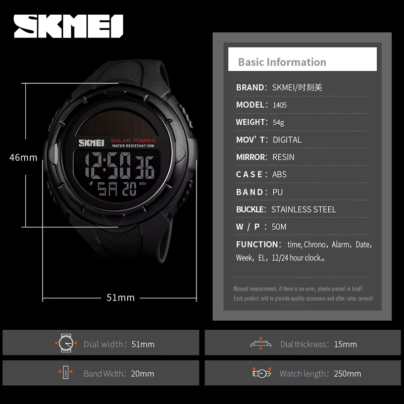 SKMEI hommes montres lumineuses Sport numérique