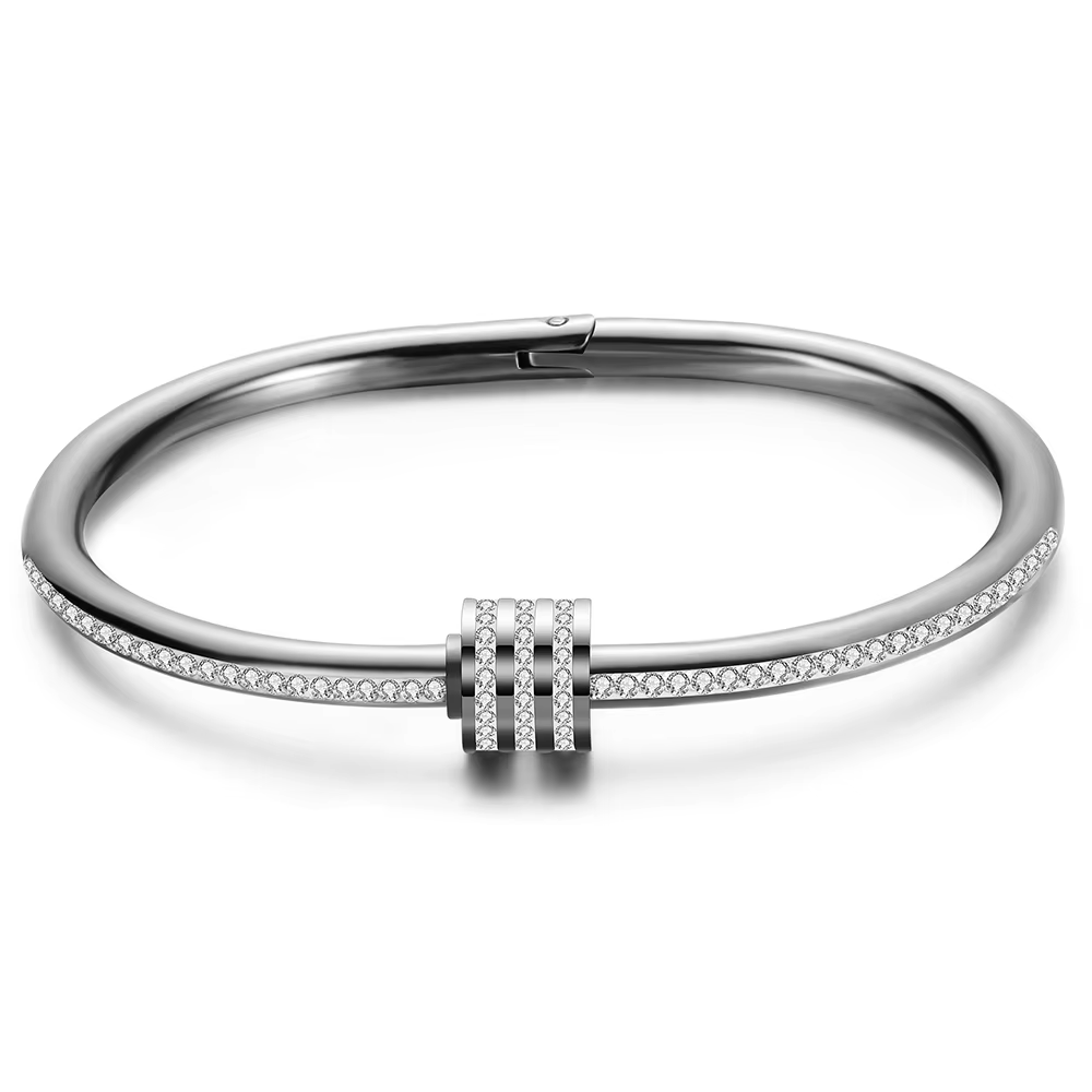 Bracelets de luxe en cristal perlé pour femmes, bijoux de mode, breloques en acier inoxydable, accessoires, prix d'usine