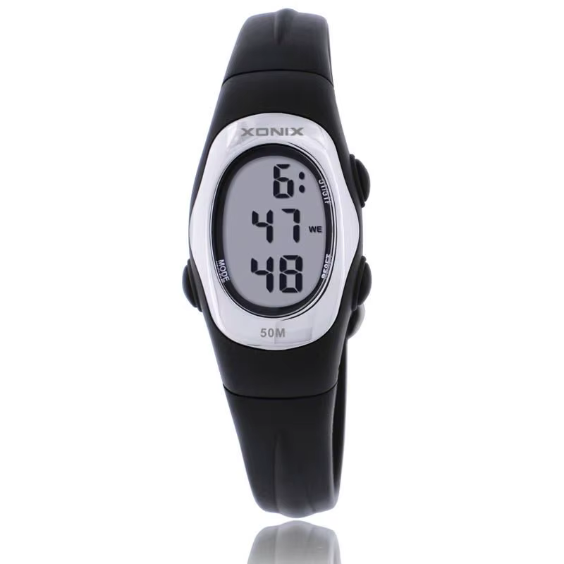 XONIX nouvelle mode femmes étudiant sport montres étanche 50m dames gelée alarme numérique natation plongée main Montre Femme AP