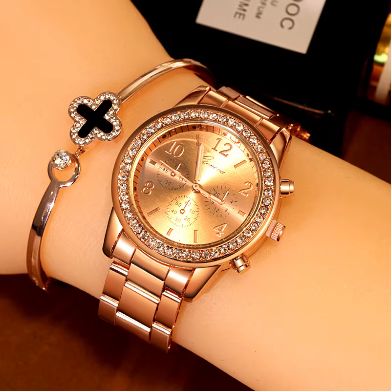Montres pour femmes genève classique luxe Montre strass