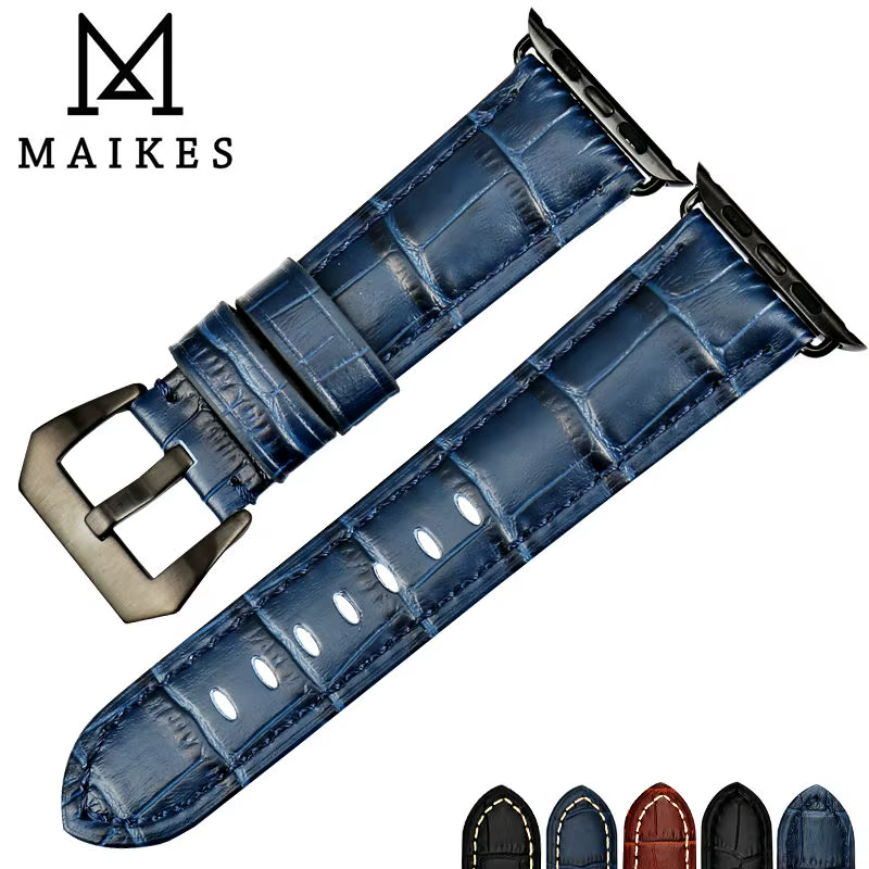 MAIKES – bracelets de montre en cuir de vache véritable