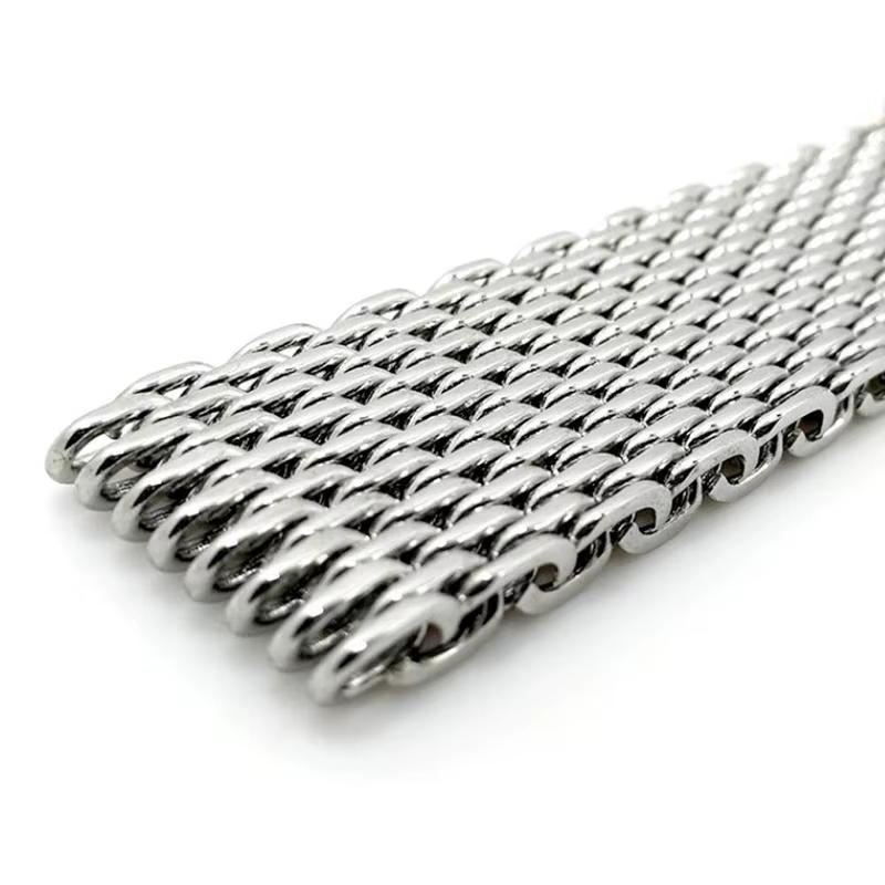 Argent 18mm/20mm/22mm/24mm acier milanais requin maille Bracelet de montre