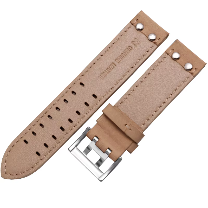 Bracelet de montre en cuir véritable