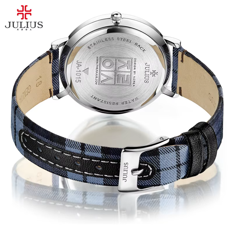 Julius – montre en cuir unisexe pour femmes