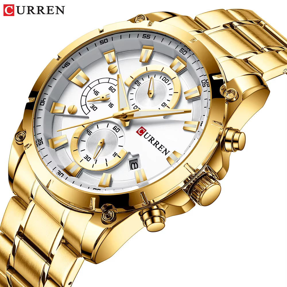 CURREN hommes montres haut tendance marque de luxe affaires automatique Date montre
