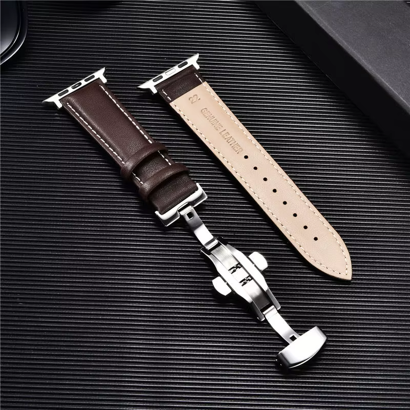 Bracelets de montre en cuir pour Apple Watch
