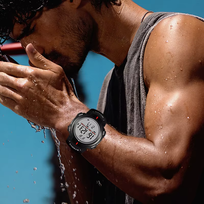 SYNOKE – Montre-bracelet de sport pour hommes