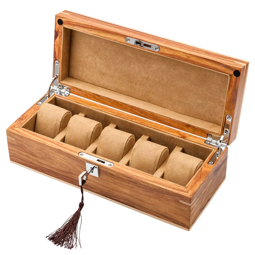 Nouvelles boîtes de rangement de montres en bois massif