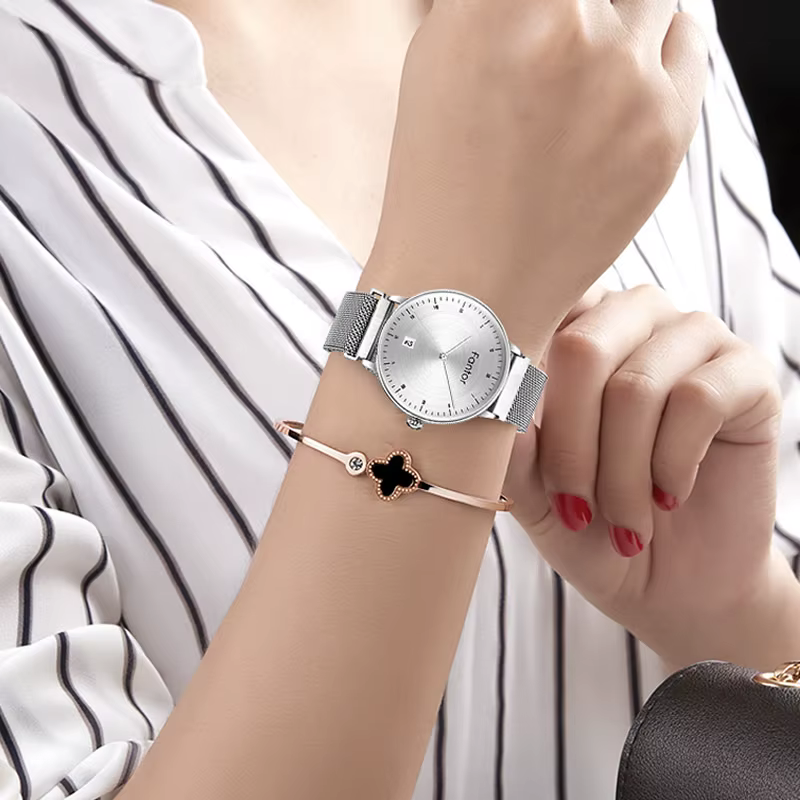 Fantor – montre-bracelet en argent pour femmes