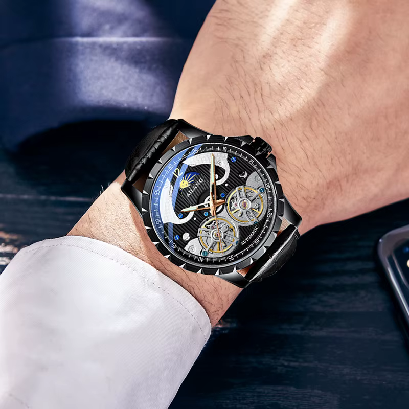 AILANG 2019 Nouvelle Montre Homme Authentique Mécanique Automatique Étanche pour Affaires