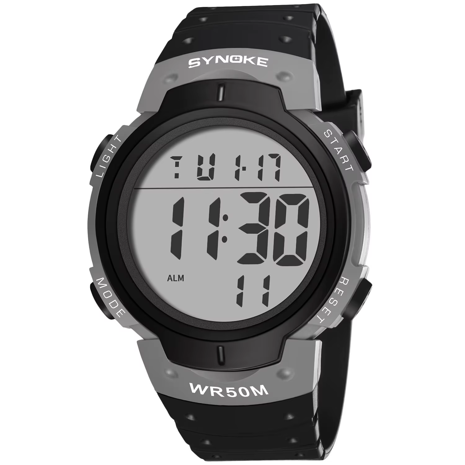 Montre de sport numérique LED étanche pour homme