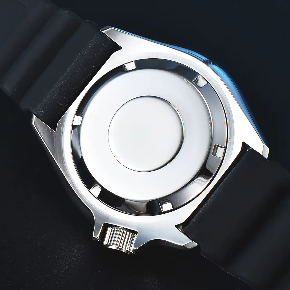 Montre de plongée pour homme avec cadran bleu éclaté