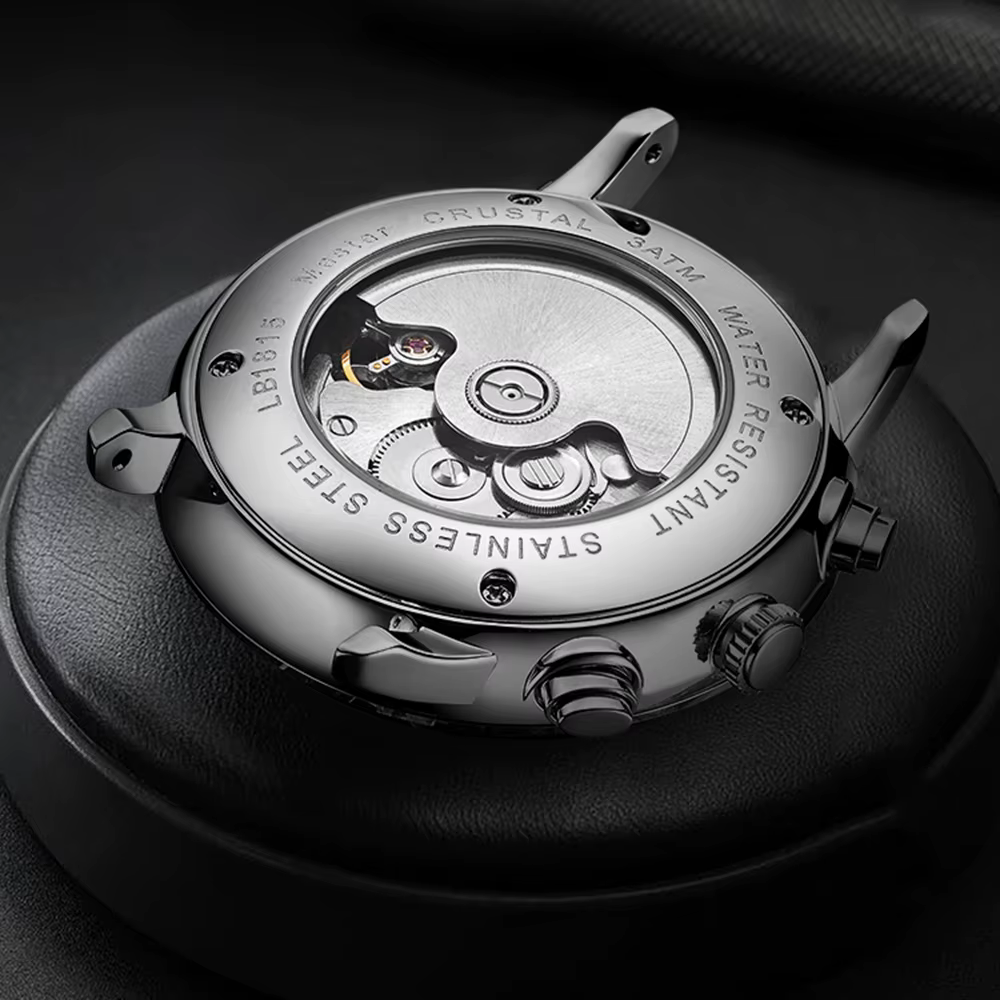 Luobin montre automatique hommes montre-bracelet mécanique mode robe montres de luxe 42mm