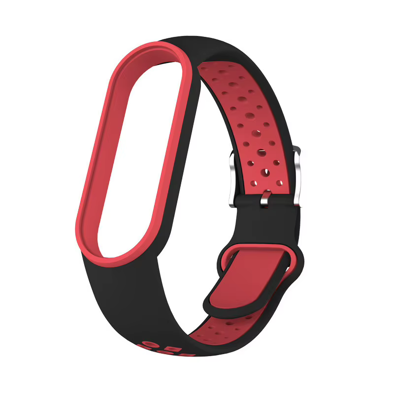 Ceinture en silicone bicolore pour Xiaomi Mi Band 5 et 6