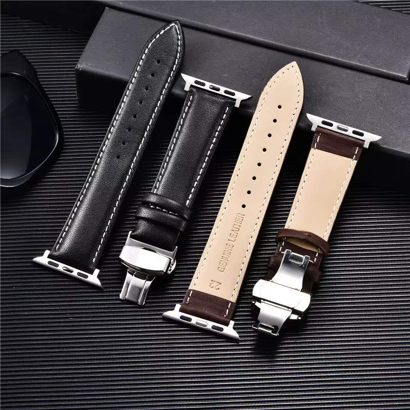 Bracelets de montre en cuir pour Apple Watch