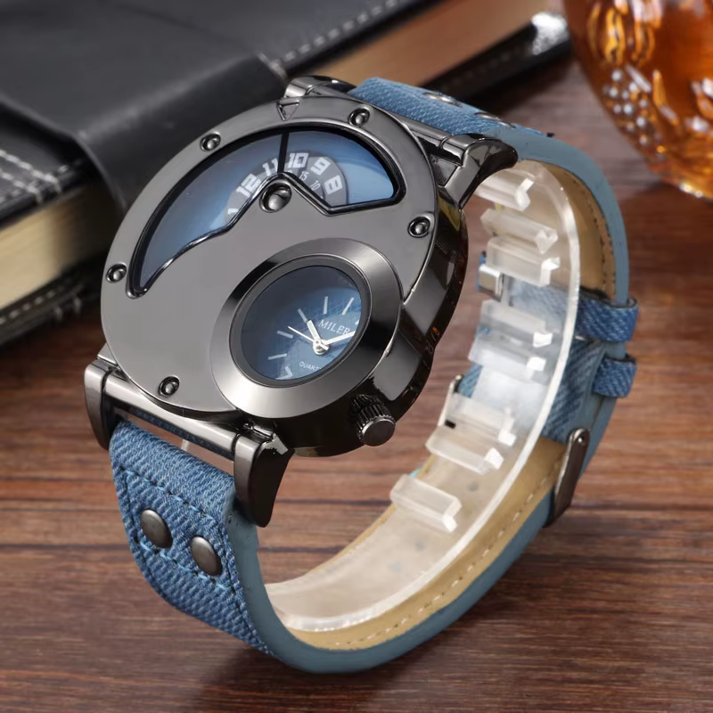 Montres de sport bleues pour hommes