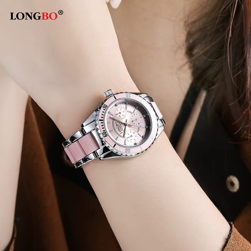 LONGBO – montre-Bracelet en céramique et alliage pour femmes
