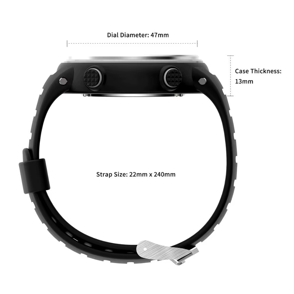 Montre de sport sans fil avec sangle de poitrine pour homme et femme
