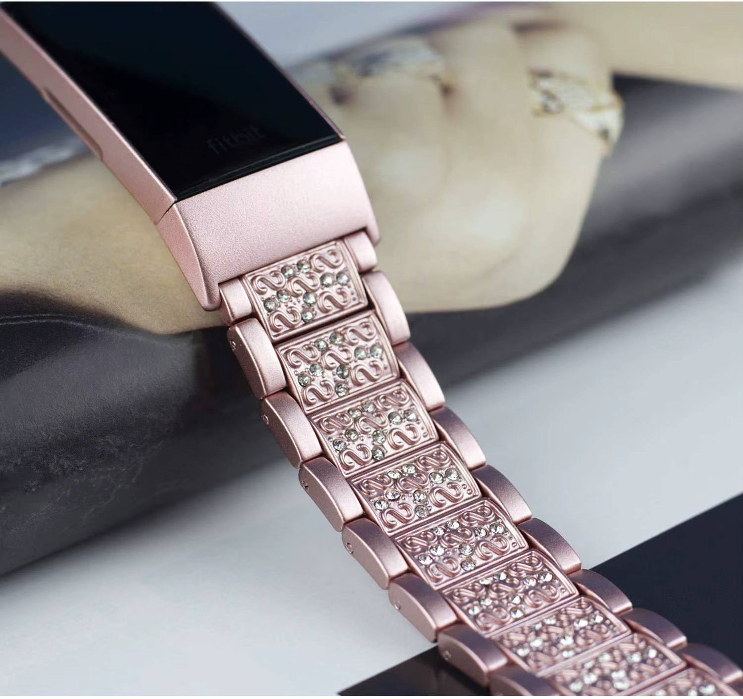 Bracelet en diamant pour Fitbit Charge 2 pour femme