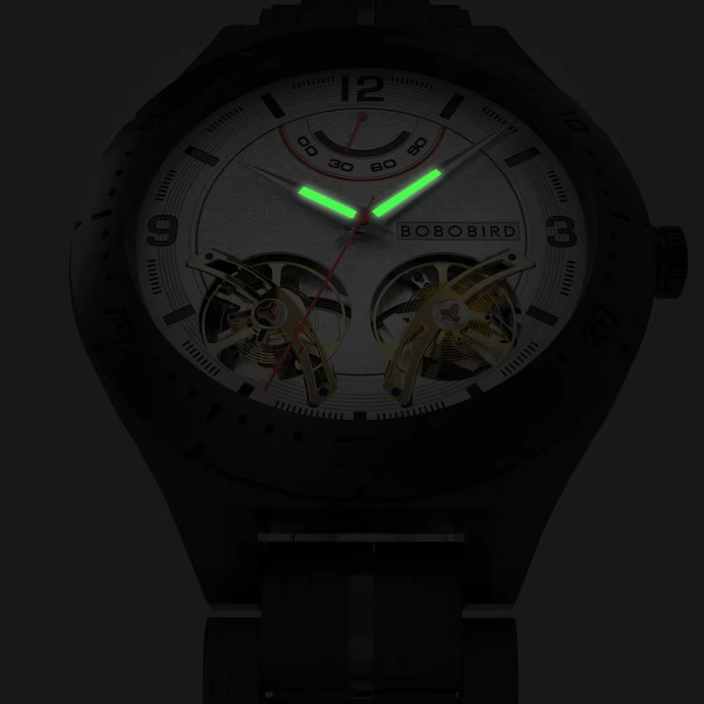 Montres mécaniques en bois pour hommes BOBO BIRD