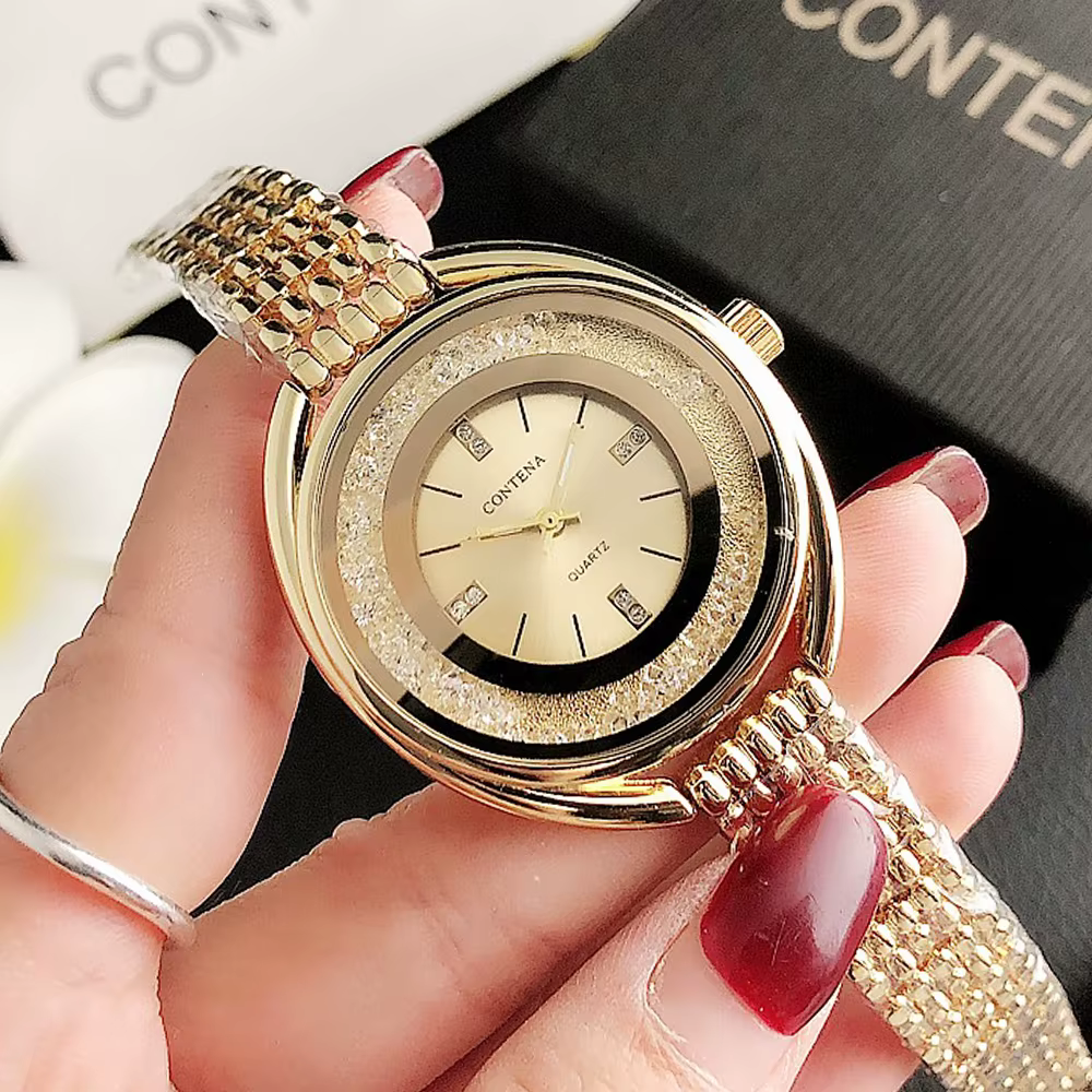 CONTENA célèbre marque de luxe modèle S dames montres mode doré concepteur femmes montre-bracelet tenue décontractée horloge Relogio Feminino