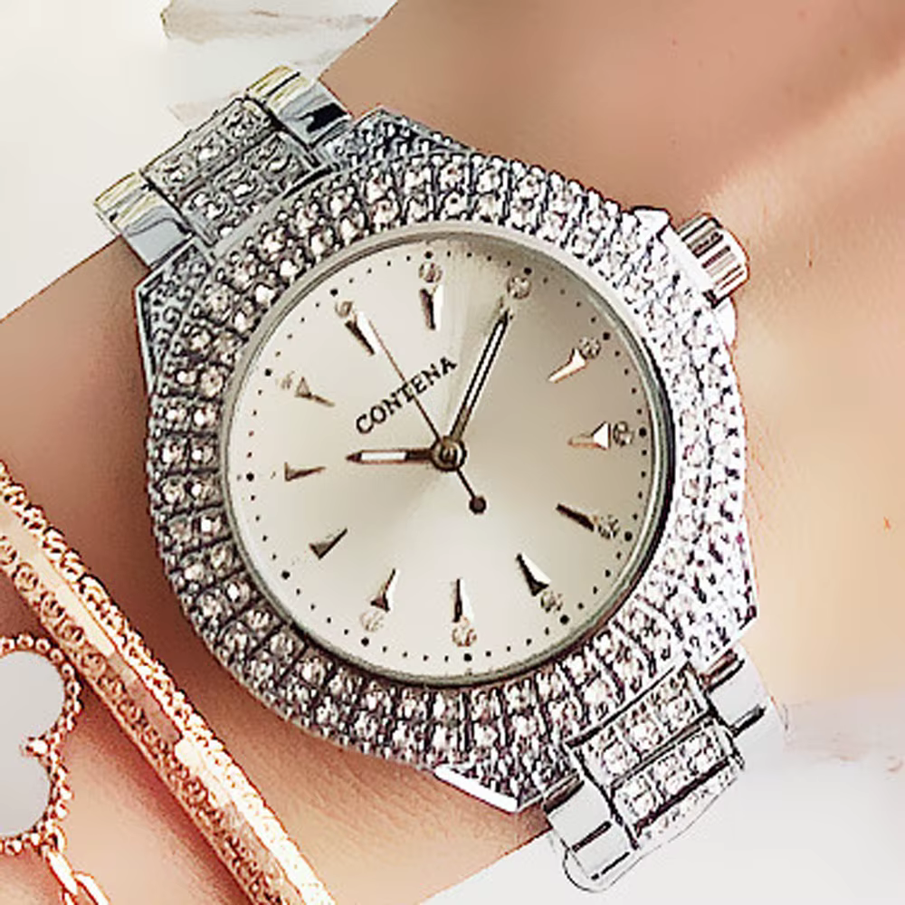 Montre Genève avec biscuits pour femme