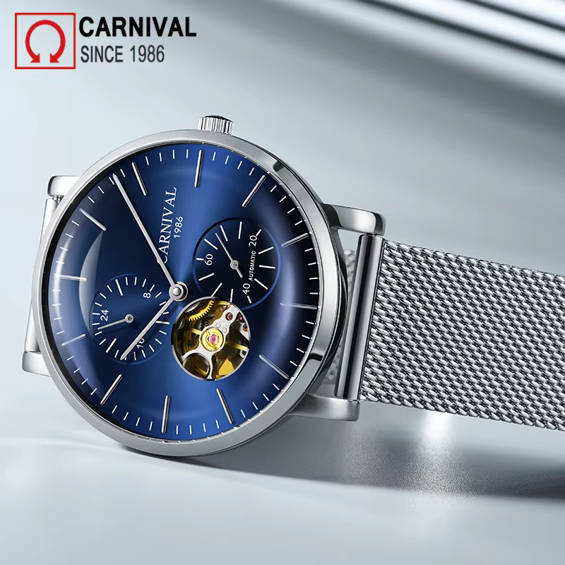 Montre mécanique saphir pour homme
