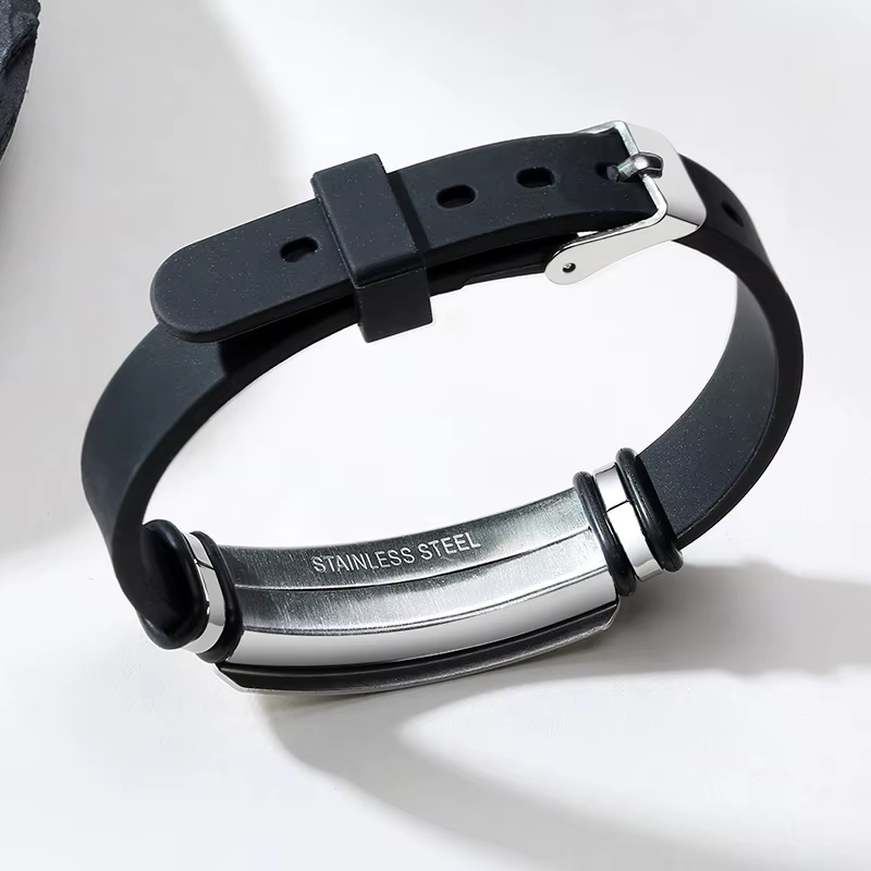 Bracelets personnalisés en Silicone pour hommes