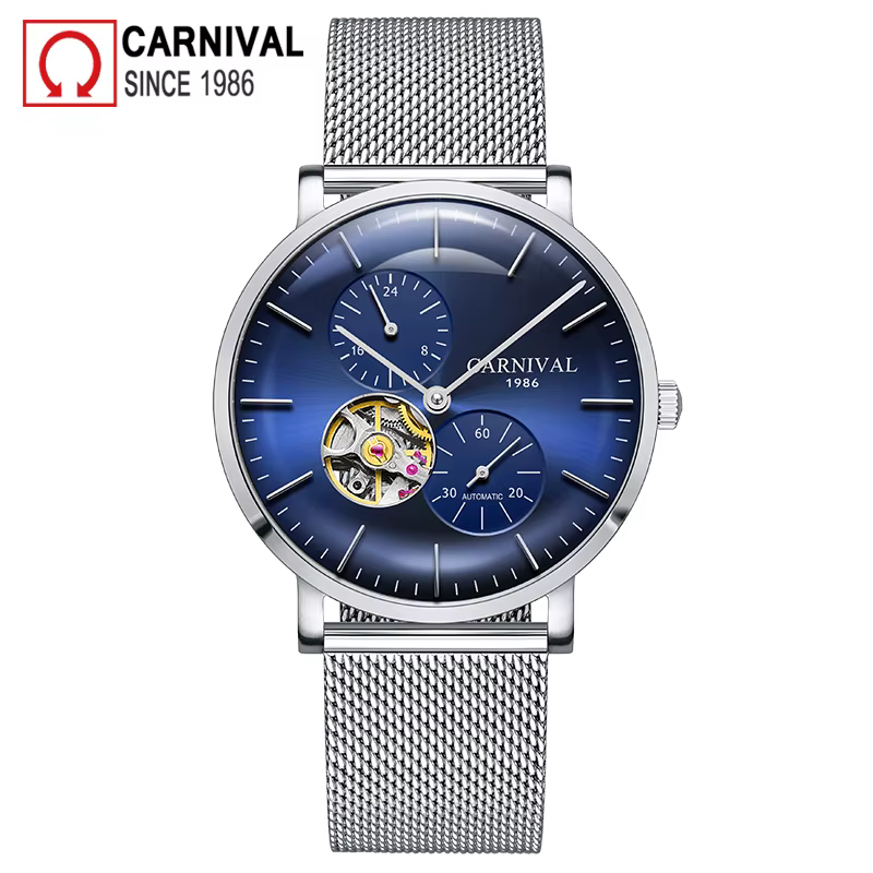 Montre mécanique saphir pour homme