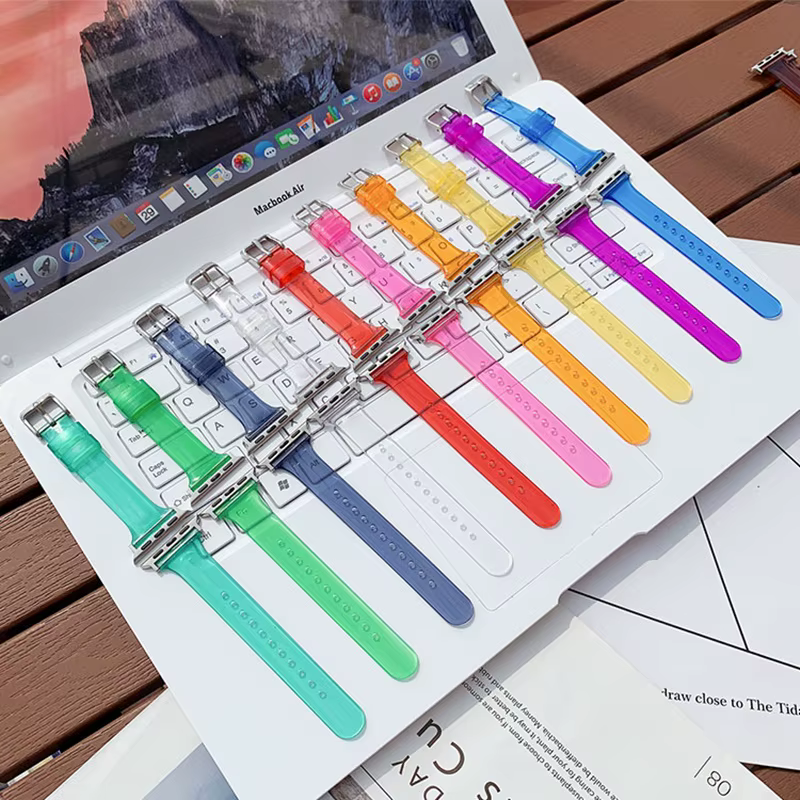 Bracelet de rechange en TPU Transparent pour Apple Watch