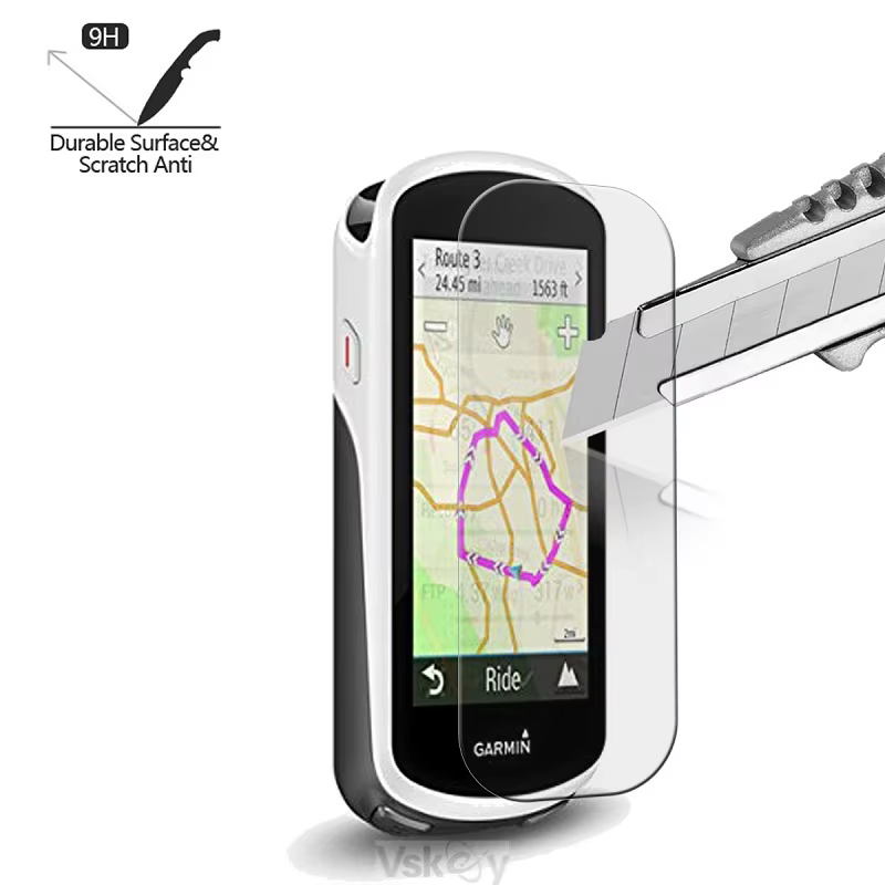 100 pièces protecteur d'écran pour Garmin Edge vtt Explore 2 850 550 540 840 830 820 530 520 1030 1040 Film de protection en verre trempé