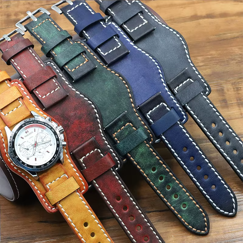 UTHAI G05 – montre connectée en cuir de vache pour hommes
