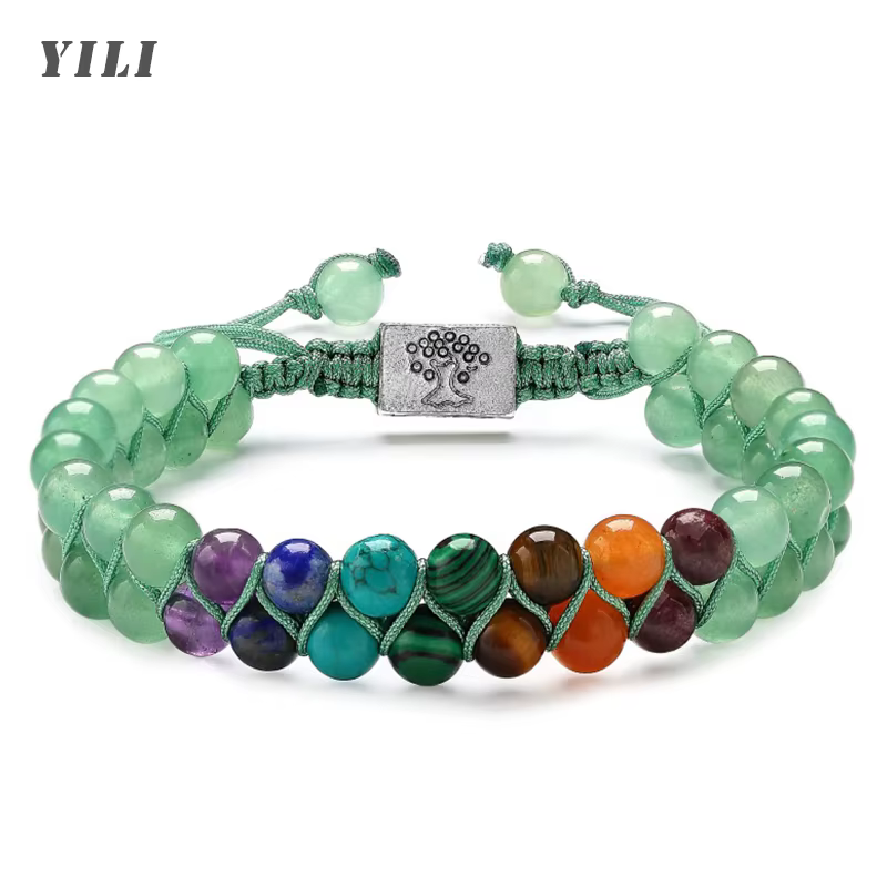 Bracelet de méditation yoga à 7 chakras