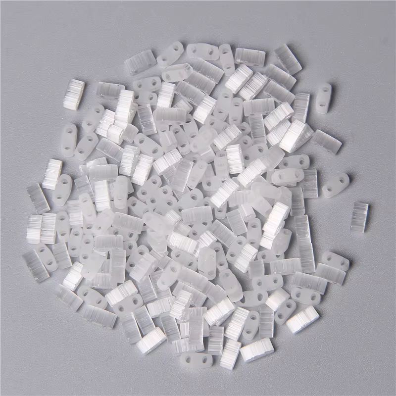 Perles de Tila plates, 2 trous, 3x5mm, pour bricolage, fabrication de bijoux, Bracelet, graines en vrac, vente en gros