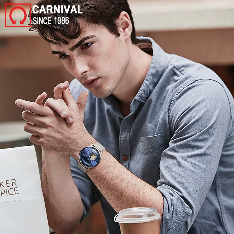 Montre mécanique saphir pour homme