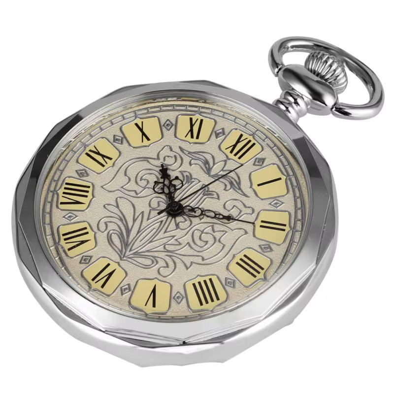 Montre de Poche Mécanique à Remontage Manuel pour Homme et Femme