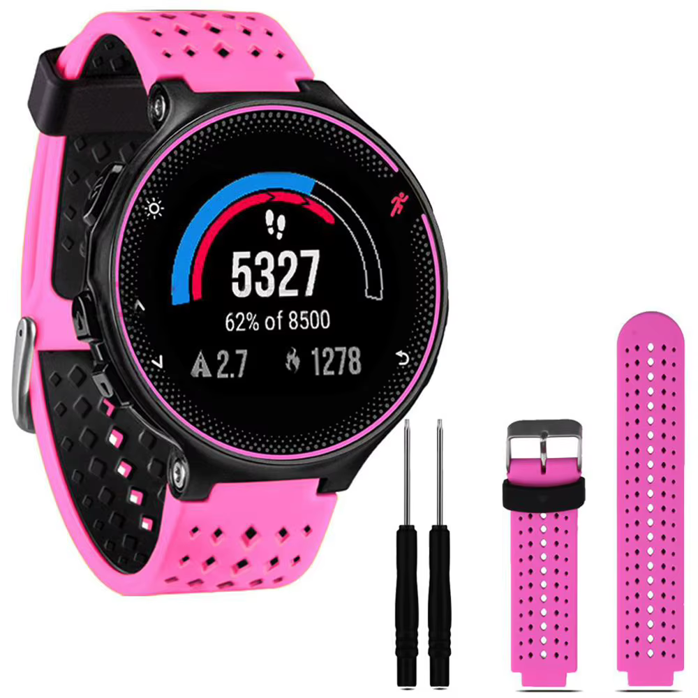 Bracelet de montre en Silicone pour Garmin Forerunner 235/220/230/620/630/735XT bracelet de montre intelligente avec outil