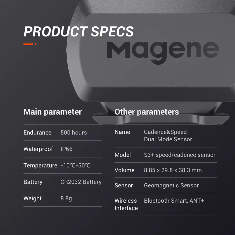 Magene – capteur de Cadence S3 +