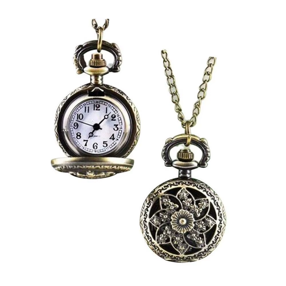 Montre de Poche Rétro Vintage Steampunk Quartz