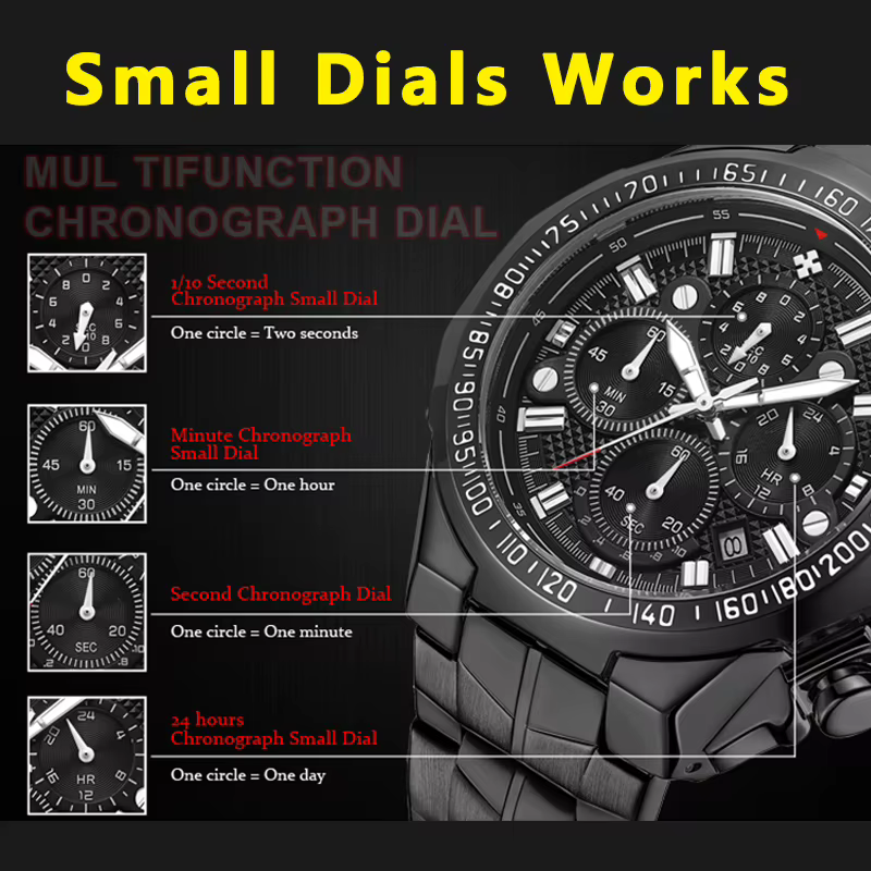 Montre de sport à quartz pour homme