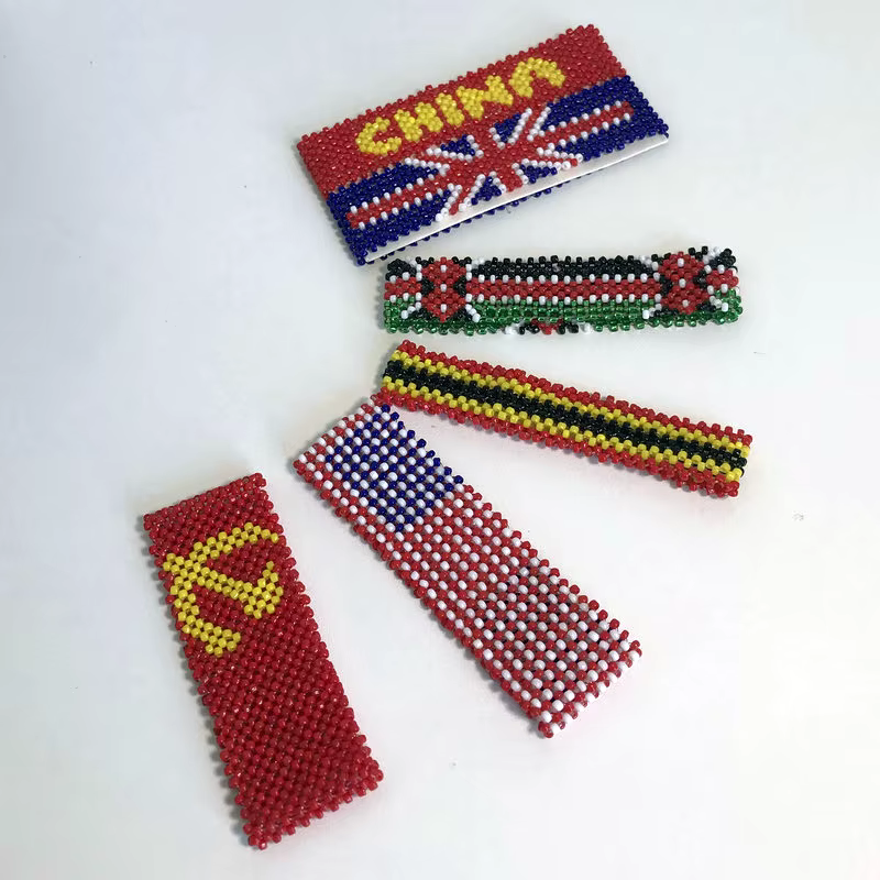ABL049, personnalisé jeu de Marathon Osako Kenya drapeau Miyuki perles de rocaille élastique fait à la main chanvre tissé Hippy hommes femmes Bracelets de course