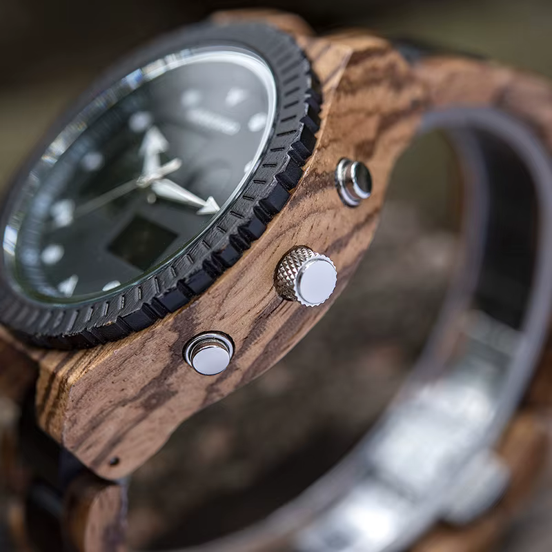 Quarzt numérique double affichage BOBO BIRD montre en bois main lumineuse mode nouveau Design