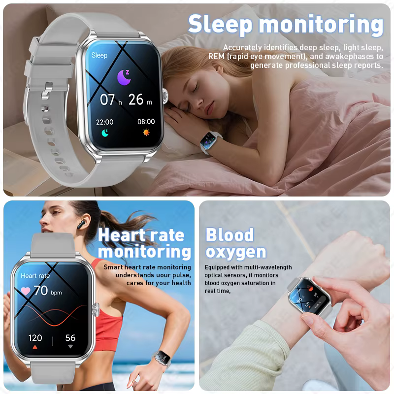 Montre connectée avec moniteur de fréquence cardiaque