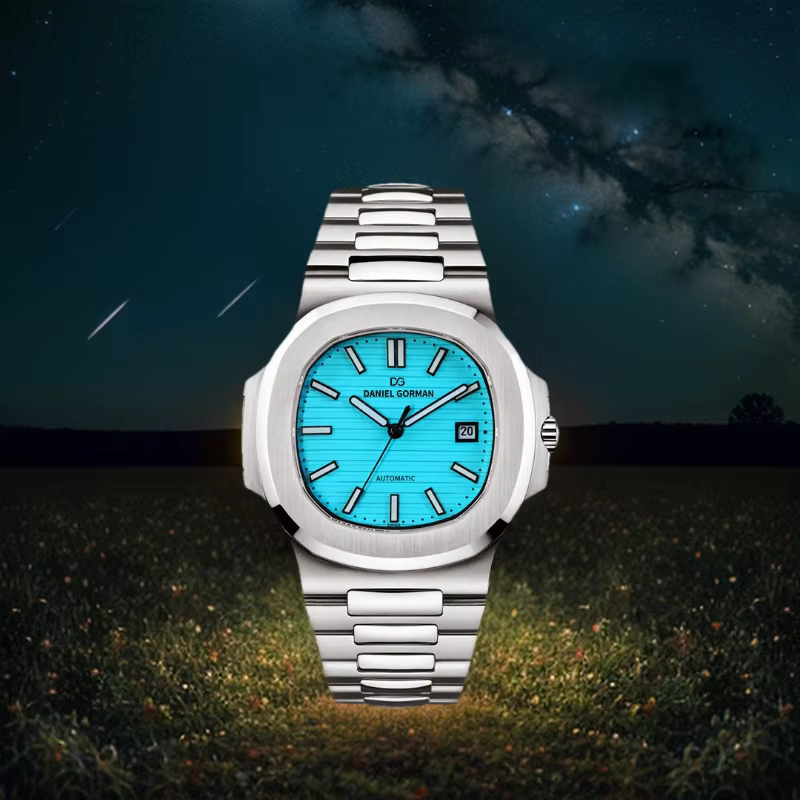 Tiffany – montre automatique bleue