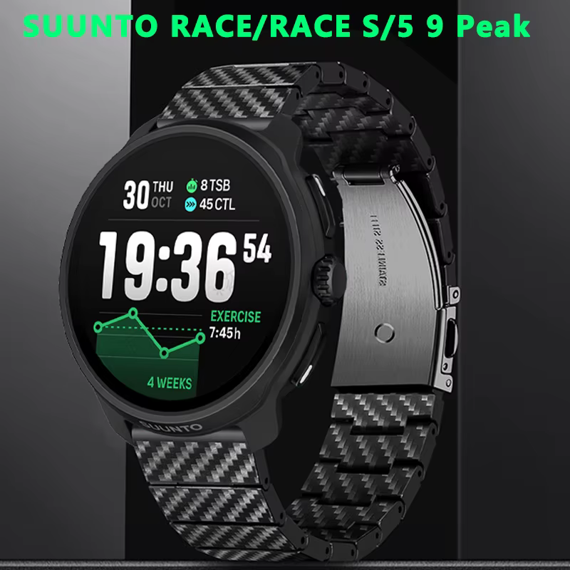 Bracelet de remplacement en Fiber de carbone pour SUUNTO RACE/RACE S Run/Ocean/Vertical