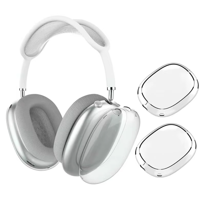 Pour AirPods Max étui Transparent souple TPU anti-rayures housse de protection pour Apple