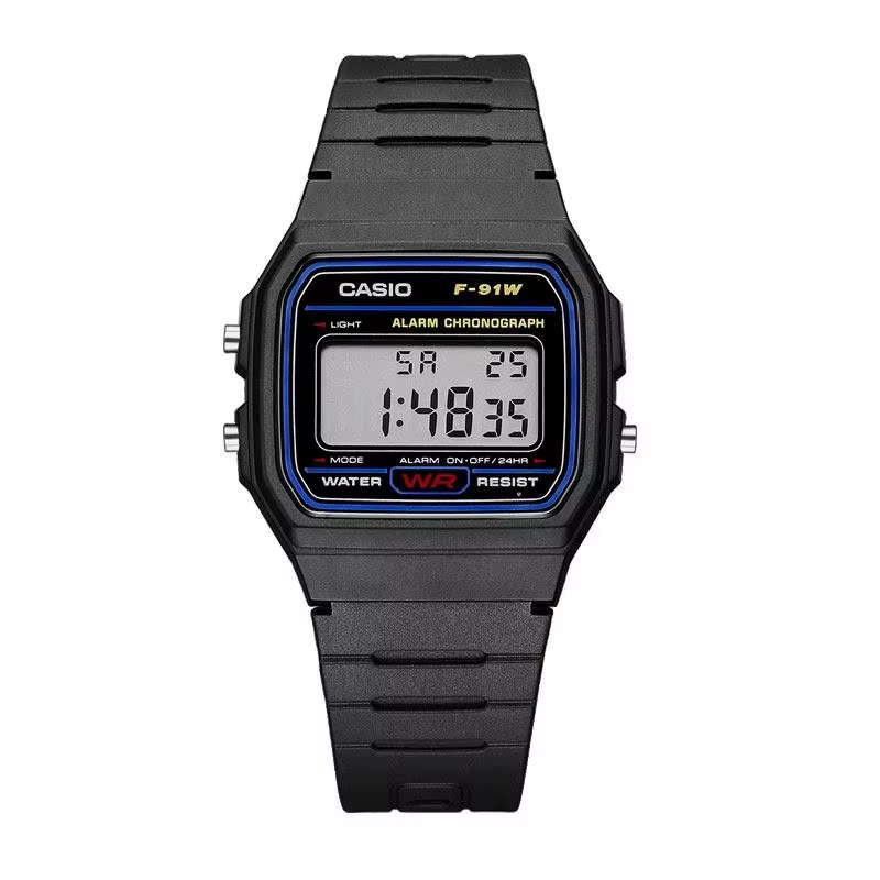 Montre électronique carrée Casio F-91W-1