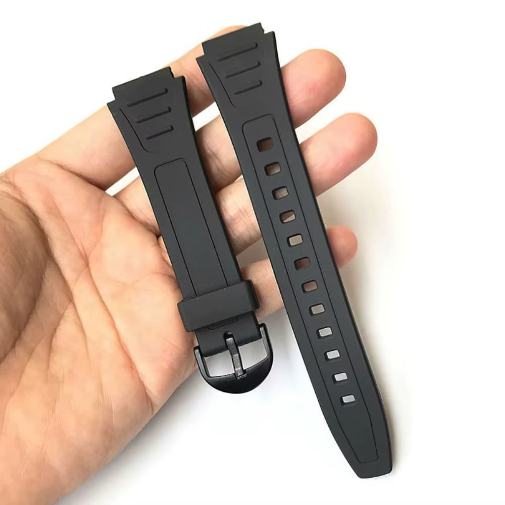Bracelet de montre en caoutchouc de Silicone pour Casio G Shock W-800H W-217 AQ-S800W, accessoires de montre, Bracelet de sport 18MM