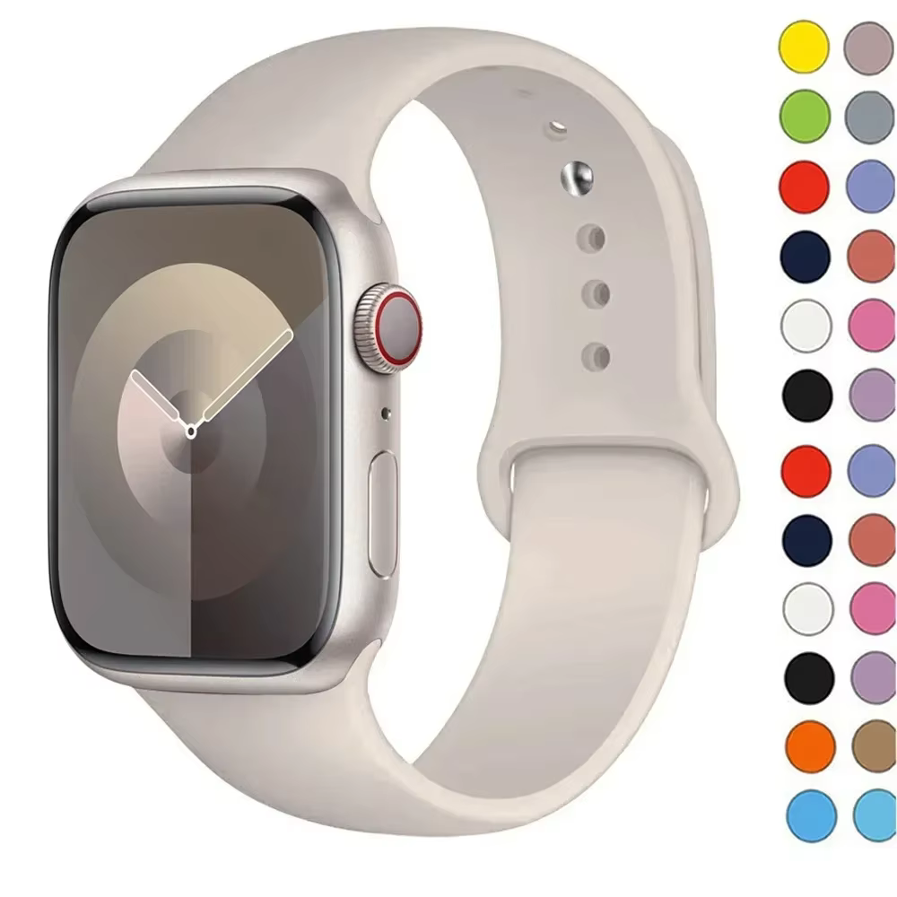 Bracelet sport en silicone pour Apple Watch